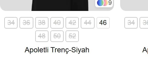 Kartta Beden Kutusu modülünün mağazadaki görünümü
